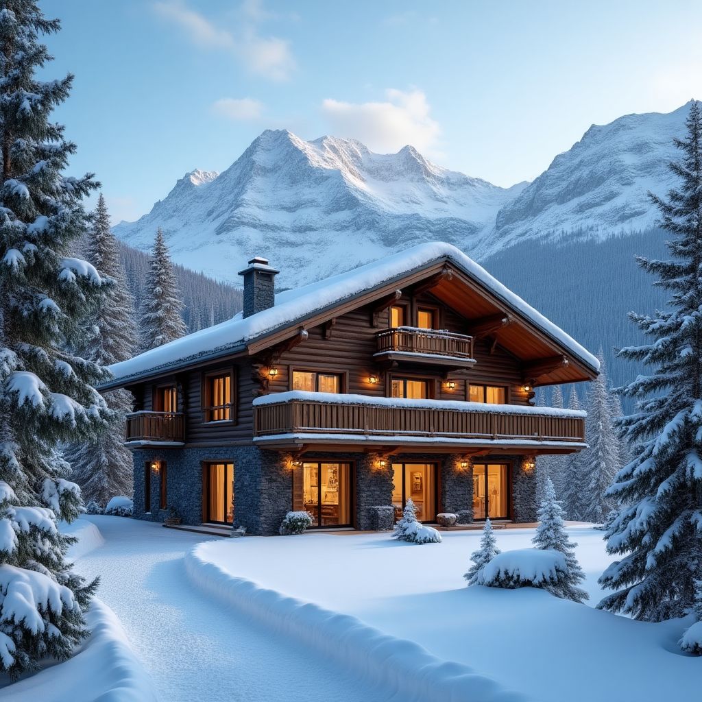 Alpine Lodge in Swiss Alps